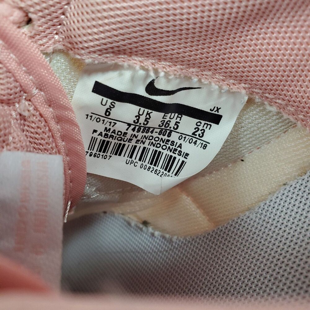 Nike Classic Cortez Womens Size 6 Nylon Coral Stardust Shoes 749864-606 - Picture 10 of 14